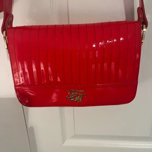 Ted Baker Red Patent Bag - Picture 11 of 14